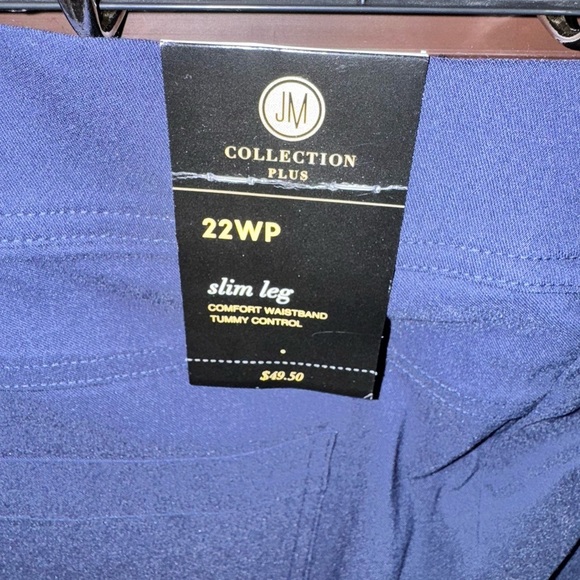 JM Collection Blue Dress Pants Size 22WP - Picture 2 of 7